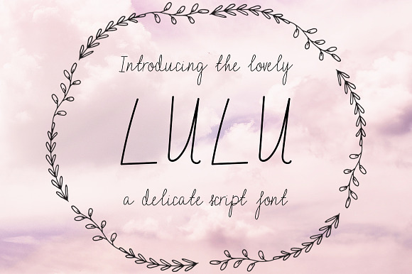 Lulu Handmade Script in Script Fonts - product preview 3