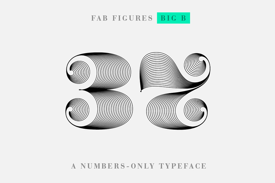 Fab Figures Big B in Display Fonts - product preview 8