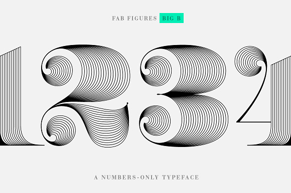 Fab Figures Big B in Display Fonts - product preview 1