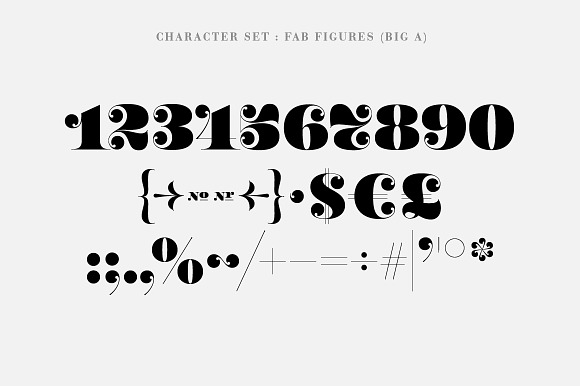 Fab Figures Typeface Set in Display Fonts - product preview 2