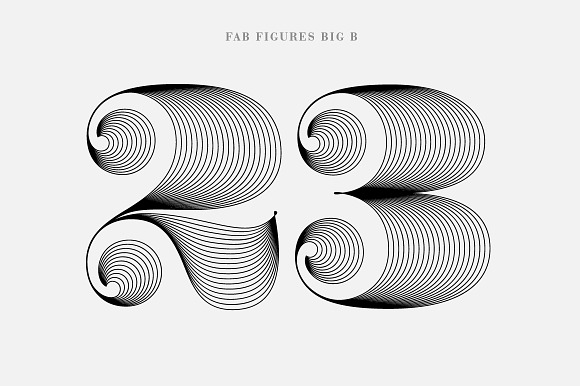 Fab Figures Typeface Set in Display Fonts - product preview 4