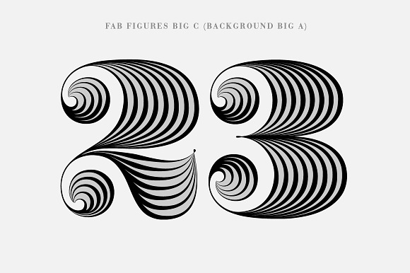 Fab Figures Typeface Set in Display Fonts - product preview 5