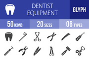 50 Dentist Glyph Icons 