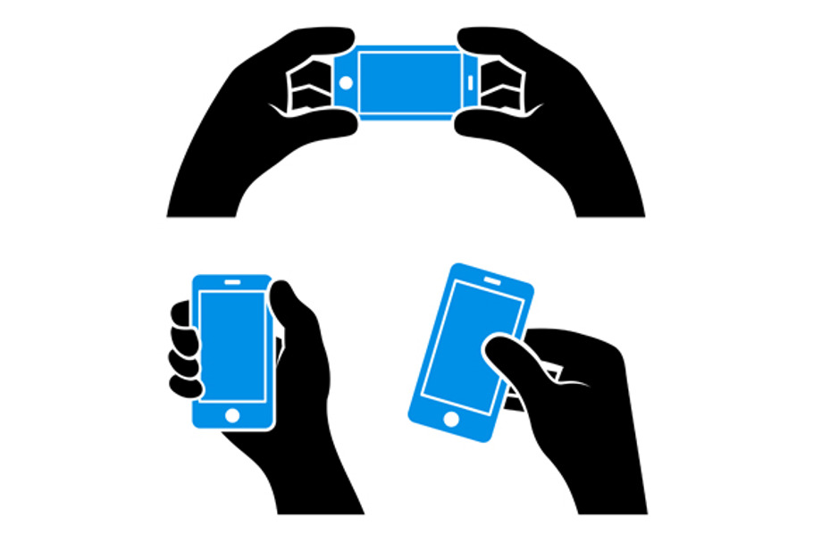 Hands Holding Smart Phone