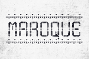 Maroque Stencil Font