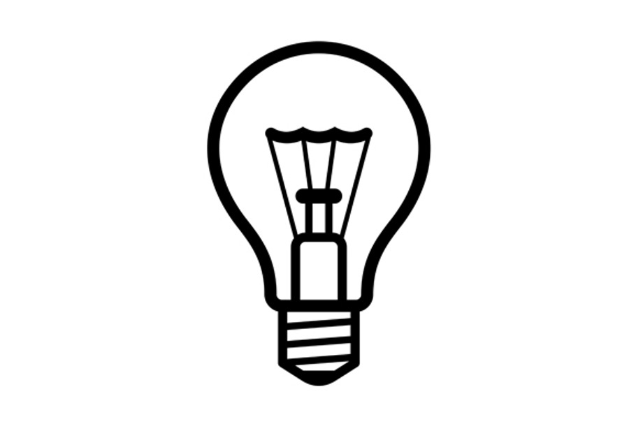 Light Bulb Icon in Graphics - product preview 8