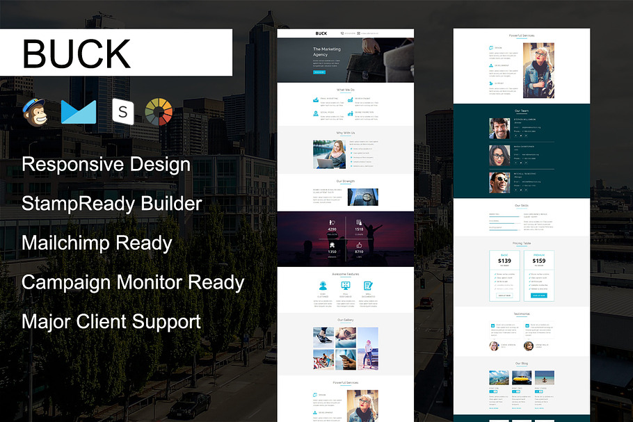 BUCK - Responsive Email Template in Mailchimp Templates - product preview 8