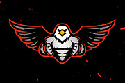 Muscular Eagle Logo Template