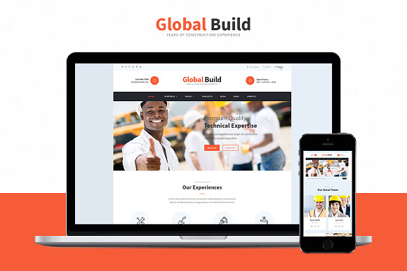Global Build - Construction WP Theme in WordPress Business Themes - product preview 1
