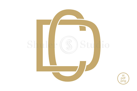 CD Monogram DC Monogram in Logo Templates - product preview 1