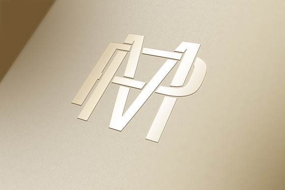 MP Monogram PM Monogram in Logo Templates - product preview 3