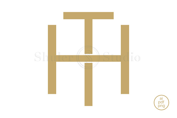 HT Monogram TH Monogram in Logo Templates - product preview 1