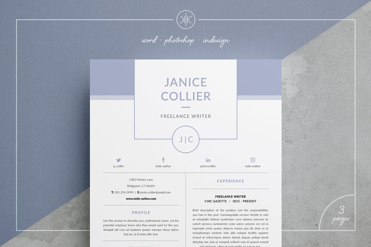 Resume/CV | Janice in Resume Templates - product preview 8