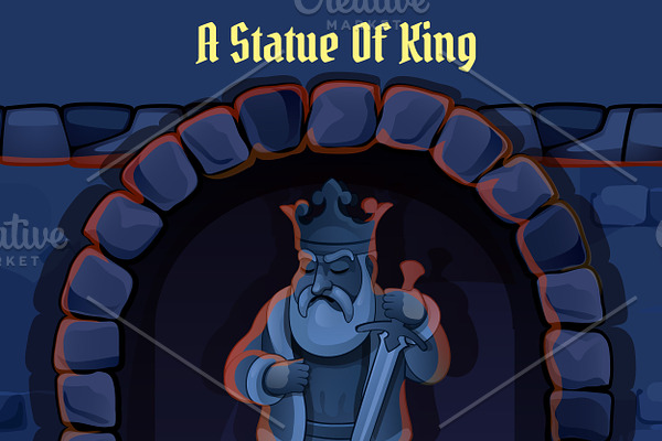 King ghost in the castle and text
