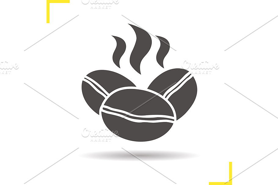 Roasted coffee beans icon. Vector in Graphics - product preview 8