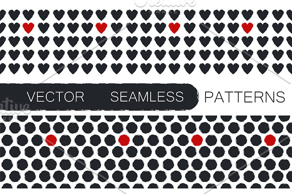 6 Seamless patterns & 13 Strokes in Patterns - product preview 2