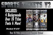 Sports Tickets V2 Photoshop Template