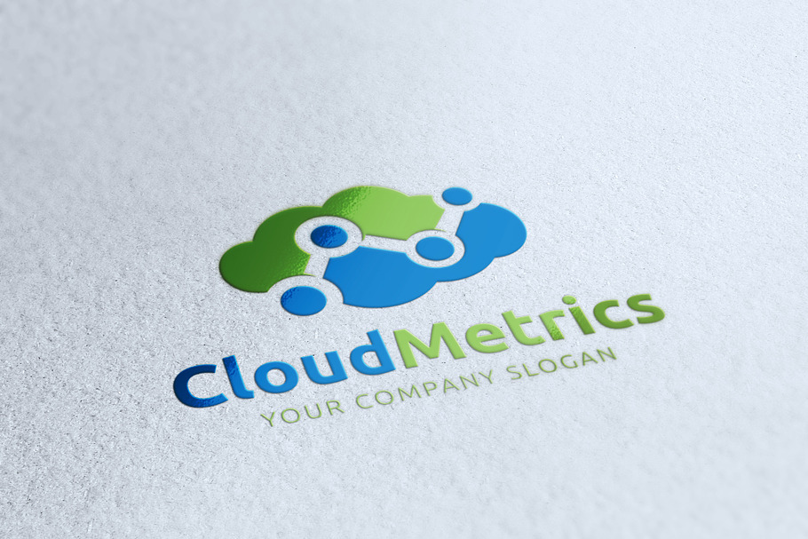 Cloud Metrics in Logo Templates - product preview 8