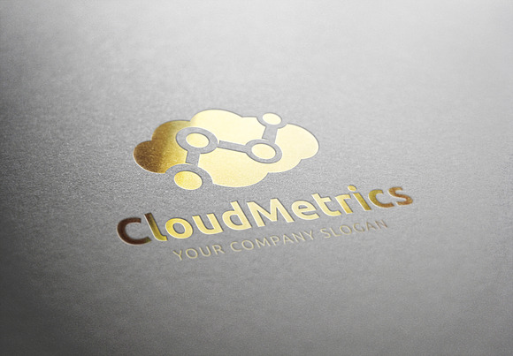 Cloud Metrics in Logo Templates - product preview 2