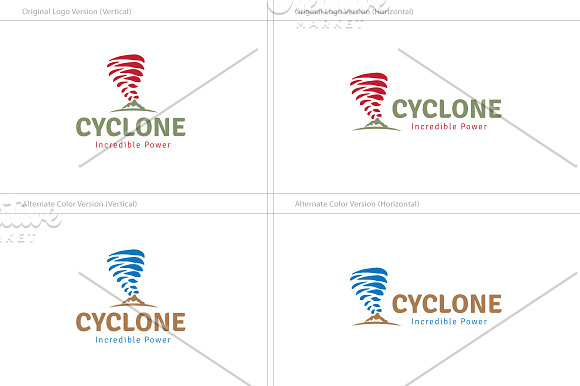Cyclone Logo in Logo Templates - product preview 2