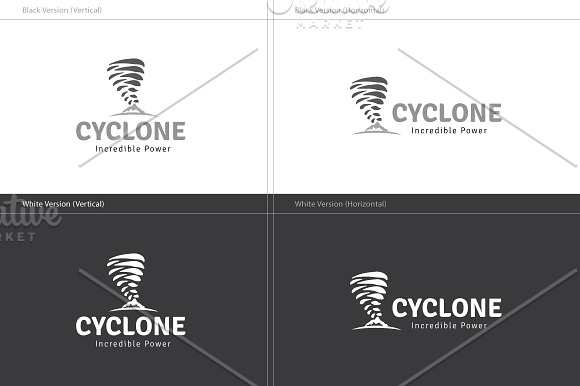 Cyclone Logo in Logo Templates - product preview 3