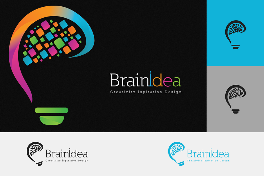 Brain Idea Logo in Logo Templates - product preview 8