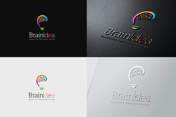 Brain Idea Logo in Logo Templates - product preview 2