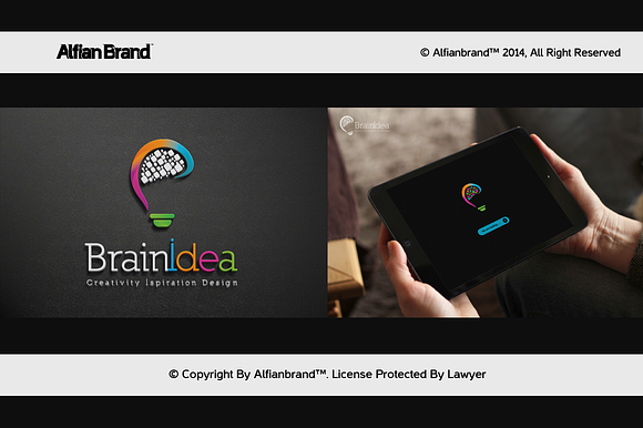 Brain Idea Logo in Logo Templates - product preview 3