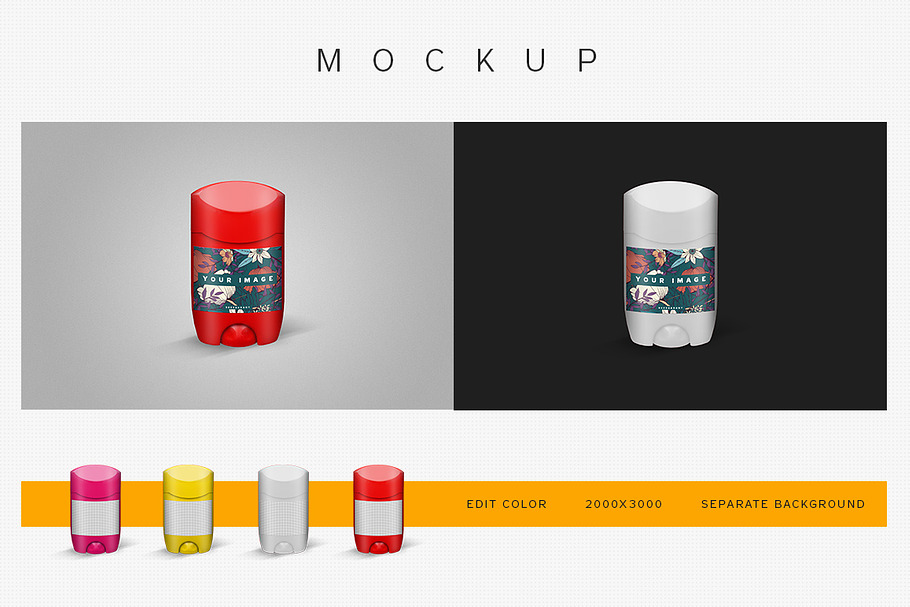 Antiperspirants Deodorant Cosmetics in Product Mockups - product preview 8