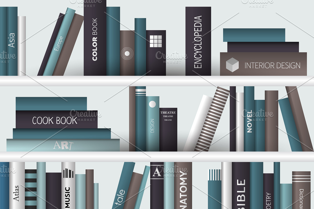 Book shelf. in Illustrations - product preview 8