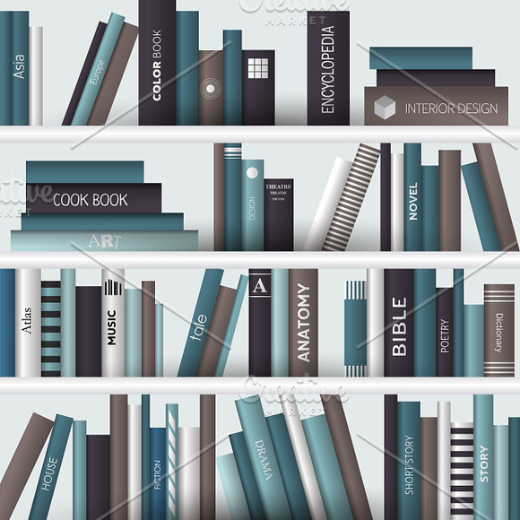 Book shelf. in Illustrations - product preview 1