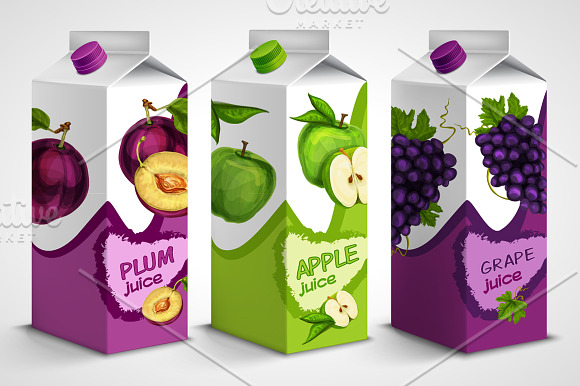 Super JUICE Pack and Glass Set in Illustrations - product preview 3