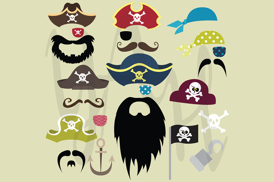 Set of Pirates Elements