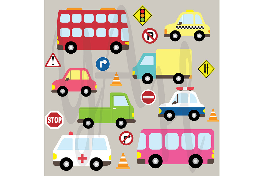 Transportation Clip Art in Illustrations - product preview 8