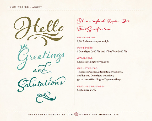 Hummingbird - Bold in Script Fonts - product preview 6
