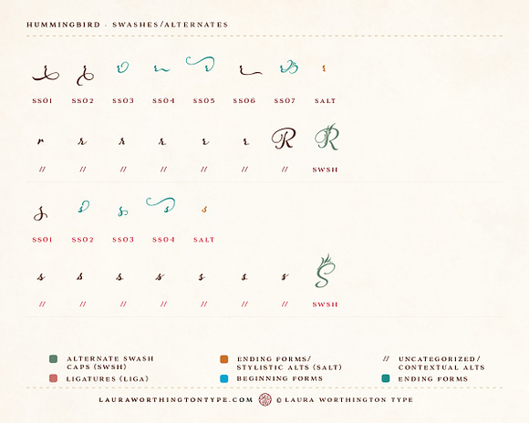 Hummingbird - Regular in Script Fonts - product preview 21