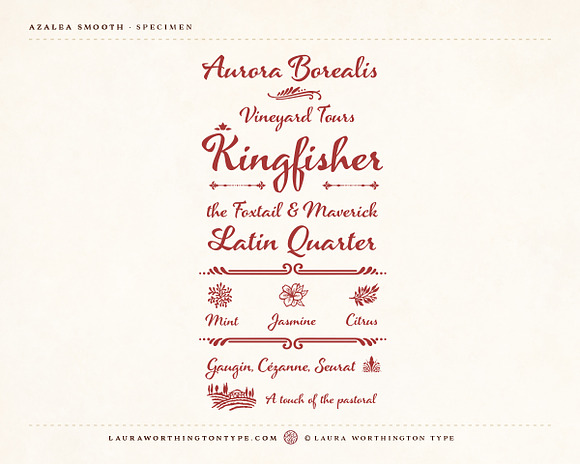 Azalea Smooth in Script Fonts - product preview 5