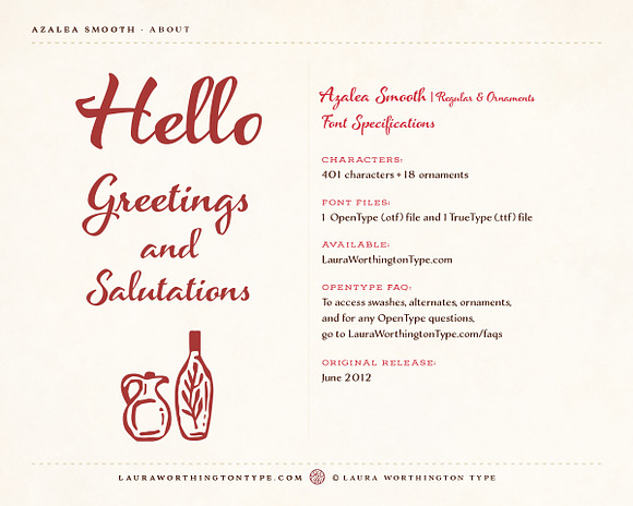 Azalea Smooth in Script Fonts - product preview 7