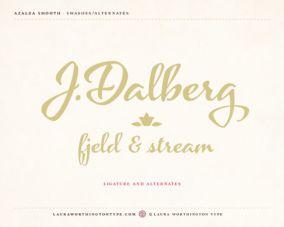 Azalea Smooth in Script Fonts - product preview 15