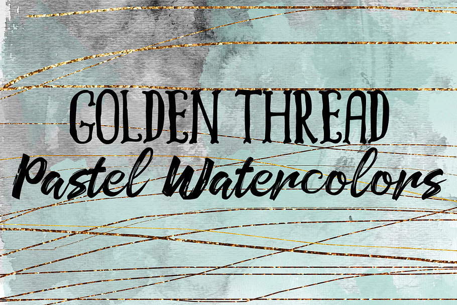 Golden Thread Pastel Watercolors in Textures - product preview 8