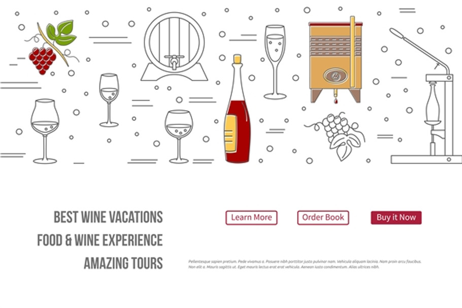 Wine industry Web landing page  in Landing Page Templates - product preview 8