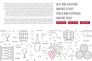 Wine industry Web landing page 