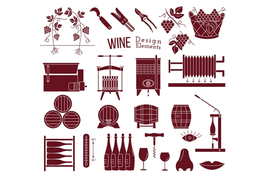 Wine industry design elements