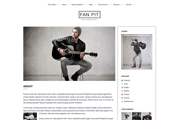Fan Pit - Fan and Magazine Theme in WordPress Magazine Themes - product preview 2