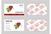 Wine industry business card template