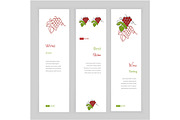 Wine industry banner templates