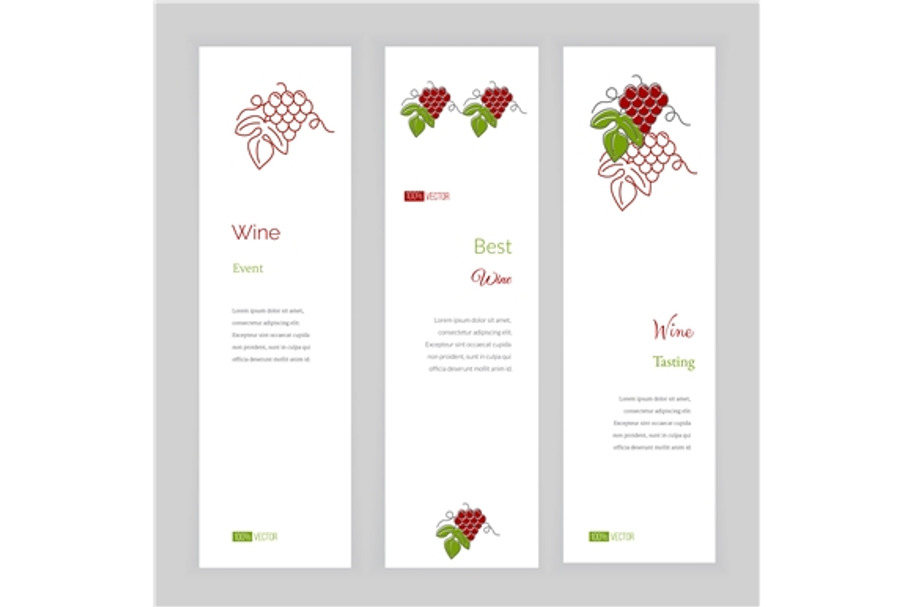 Wine industry banner templates in Flyer Templates - product preview 8