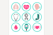 Vector Asthma Icons