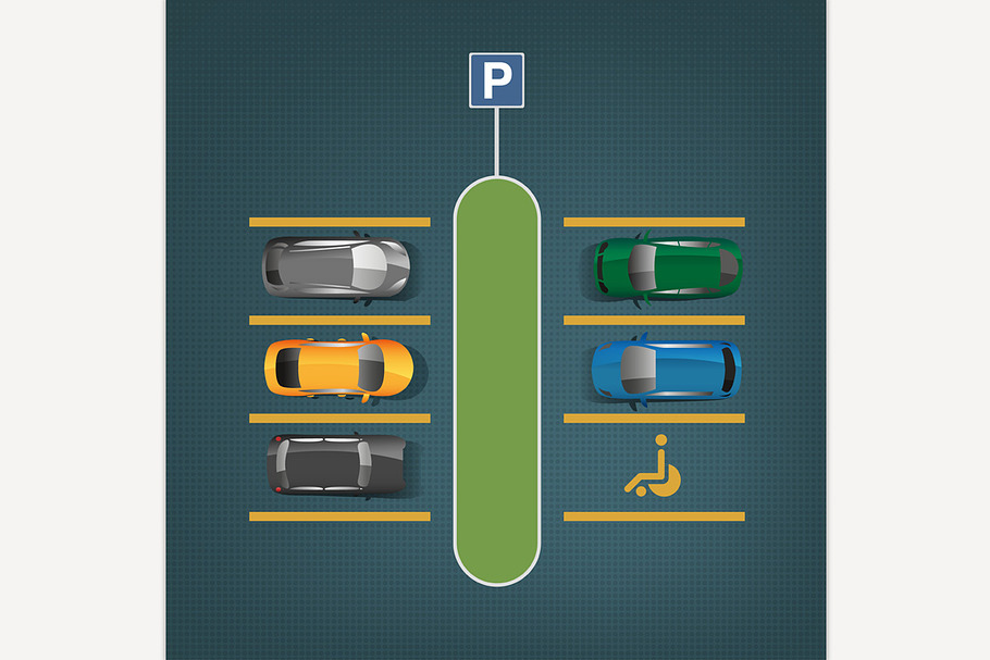 City Parking Image in Illustrations - product preview 8