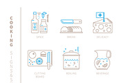 Cooking lineart iconset